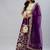 PURPLE ZARI DORI & SEQUINS EMBROIDERED VELVET SEMI STITCHED LEHENGA CHOLI