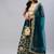 TURQUOISE ZARI DORI & SEQUINS EMBROIDERED VELVET SEMI STITCHED LEHENGA CHOLI