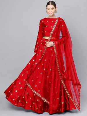 Red Karwachouth Lehenga for Women 1