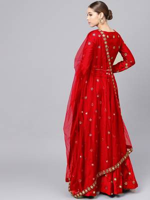 Red Karwachouth Lehenga for Women 3