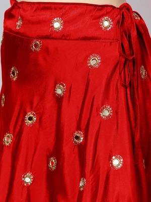 Red Karwachouth Lehenga for Women 5