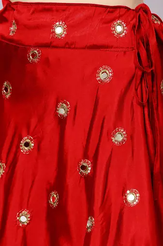 Red Karwachouth Lehenga for Women