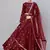 MAROON EMBROIDERED WITH MIRROR WORK ART SILK SEMI STITCHED LEHENGA CHOLI