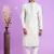 light grey  jaqurtd art soft silk straight kurta churidar without lining fabric for men