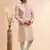 peach jaqurd art silk without lining fabric only kurta for men