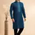 blue/black jaqurd art silk without lining fabric only kurta for men