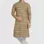 yellow/multi colour cotton printed fabric without lining straight kurta churidar for men