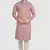 pink cotton printed fabric without lining straight kurta churidar for men