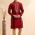 maroon jaquard art silk  fabric without lining only kurta for men