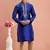 blue banarasi art silk fabric without lining only kurta for men