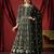 Black embroidery sequins georgette stitched anarkali chudidar suits