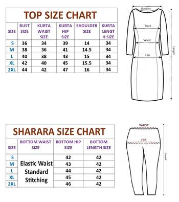 Premium designer heavy sequins & thread embroidered work top sharara & dupatta 5