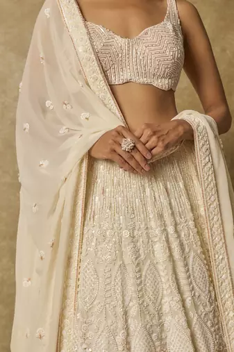 Butter Yellow Heavy Embroidered Lehenga Set