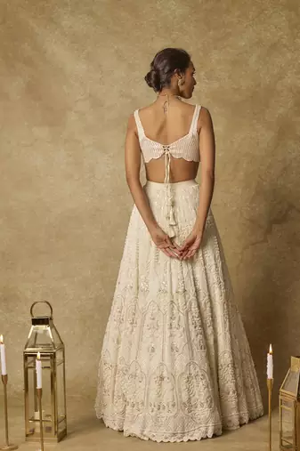 Butter Yellow Heavy Embroidered Lehenga Set