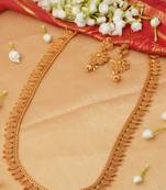 Traditional Coin Design Long Necklace Set