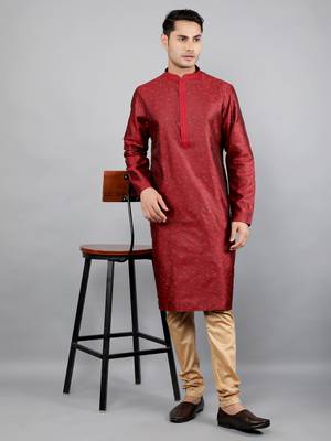 Woven Design Kurta Set 1