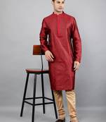 Woven Design Kurta Set