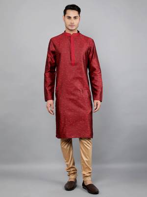Woven Design Kurta Set 2