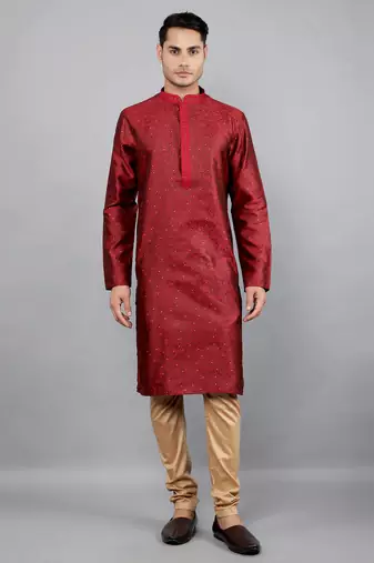 Woven Design Kurta Set
