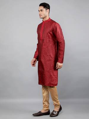 Woven Design Kurta Set 3