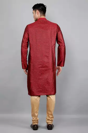 Woven Design Kurta Set