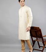 Woven Design Kurta Set