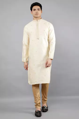 Woven Design Kurta Set