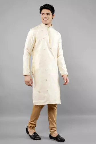 Woven Design Kurta Set