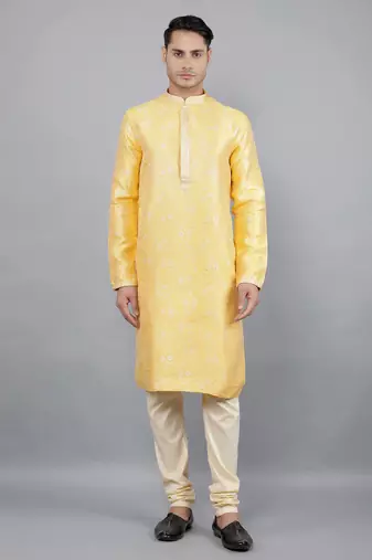 Woven Design Kurta Set