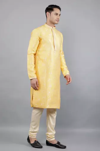 Woven Design Kurta Set