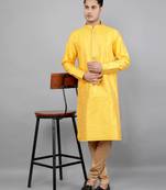 Woven Design Kurta Set