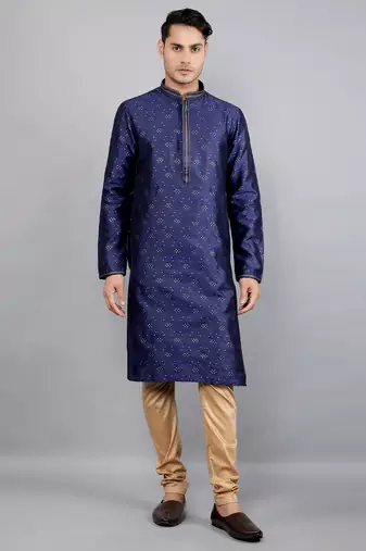 Woven Design Kurta Set