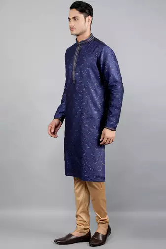 Woven Design Kurta Set