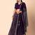 purple sequins zari embroidered georgette lehenga set choli with dupatta with dupatta