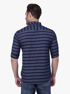 men's tailored fit short denim kurta | kurta shirt for men 2