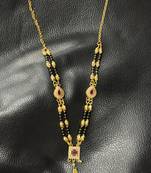 Designer Gold Plated Two Line Ad Diamond Ms