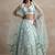 Sea Green Engagement Lehenga Choli with Sequin Embroidery