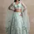 Sea Green Engagement Lehenga Choli with Sequin Embroidery