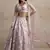 pink sequins embroidered soft net lehenga set choli with dupatta with dupatta