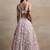 pink sequins embroidered soft net lehenga set choli with dupatta with dupatta