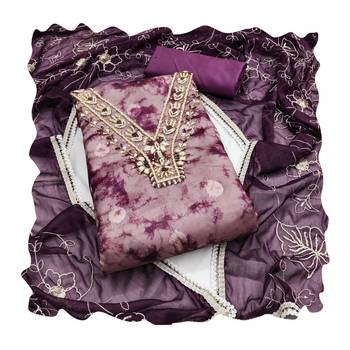 Women's multi handwork organja banarasi dress material 4