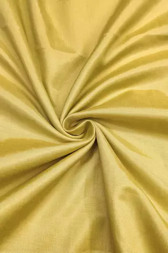 Women's light yellow sequence embroidery roman cotton silk dress material