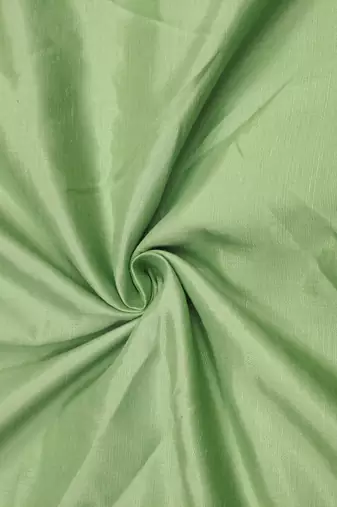 Women's light green sequence embroidery roman cotton silk dress material