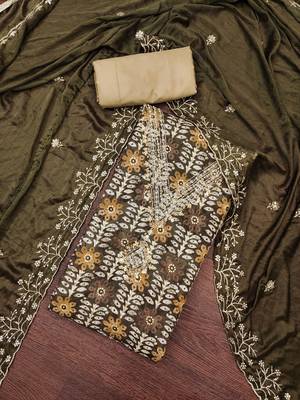 Women's multi designer print, hand work jaam cotton dress material 5