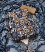 Women's multi unstitched designer print, hand work jaam cotton dress material 