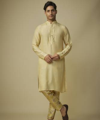 Yellow kurta with pant 1