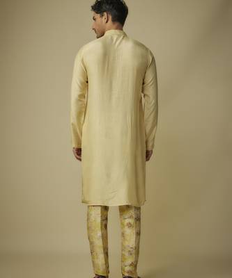Yellow kurta with pant 3