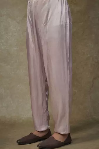Dusty pink embroided sherwani with pant