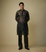 Black embroiderd kurta set