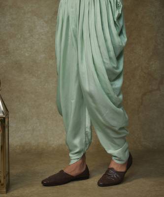 Mint embroiderd sherwani with pant 4